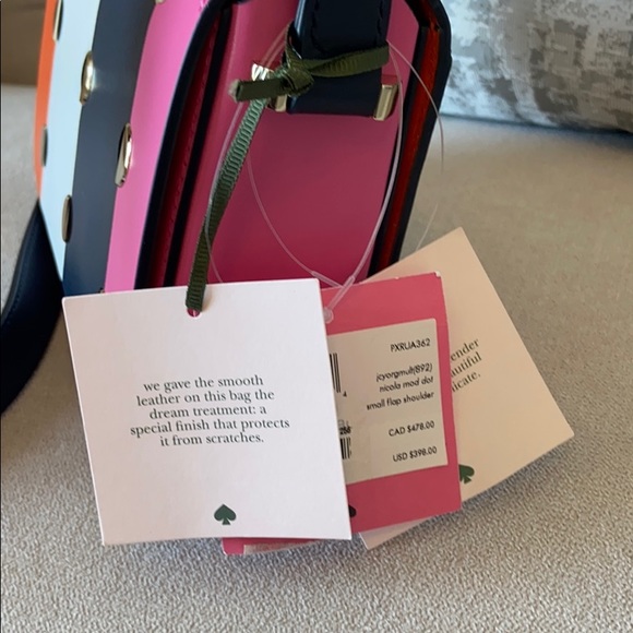 NWT Kate spade Nicola dot Small flap Shoulder bag - Picture 4 of 8